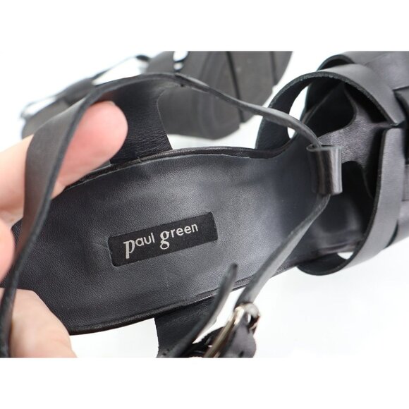 Paul Green Womens Raven Sandals Block Heel Black Leather Size 7.5 UK / 10 US - Picture 11 of 12